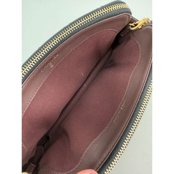 Chanel Lucky Charms 2.55 Black Double Zip WOC Wallet Clutch Bag - Picture 16 of 16